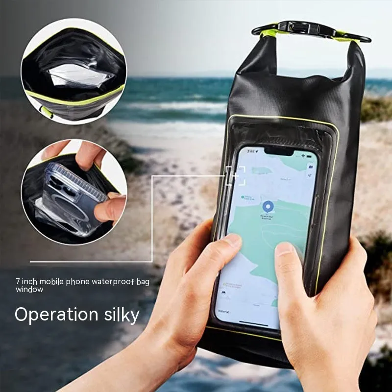 Waterproof PVC mesh crossbody bag for phones in multiple colours with 2L or 5L capacity options