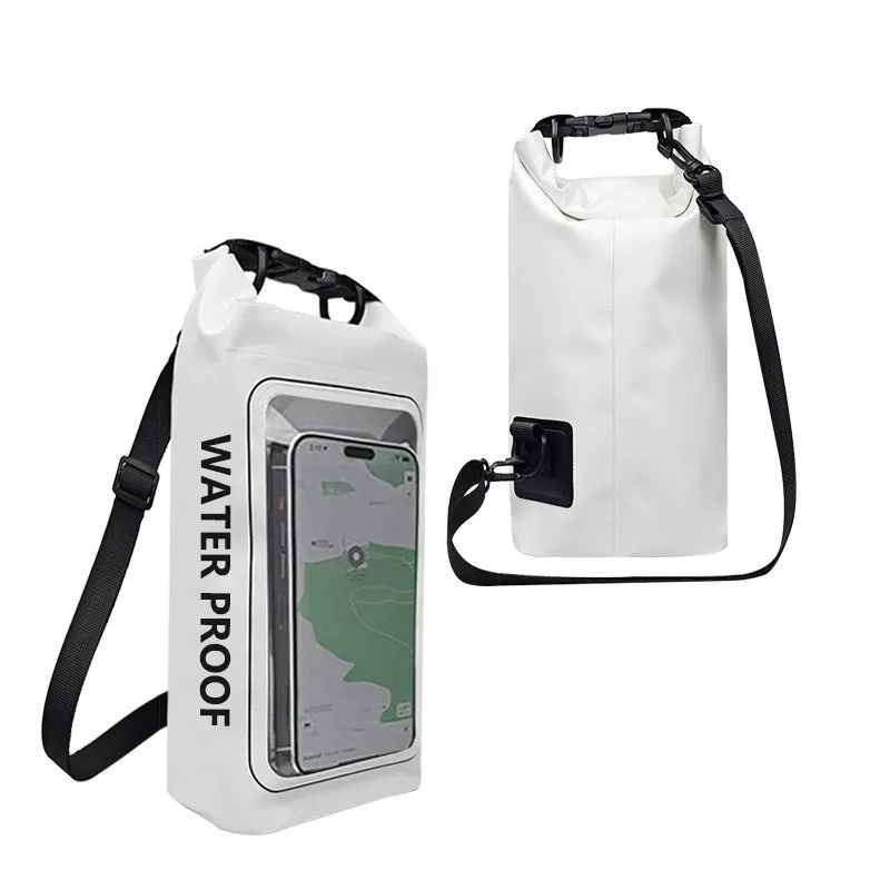 Waterproof PVC mesh crossbody bag for phones in multiple colours with 2L or 5L capacity options