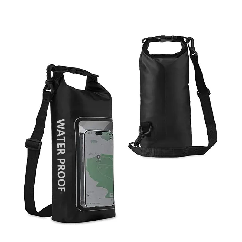 Waterproof PVC mesh crossbody bag for phones in multiple colours with 2L or 5L capacity options