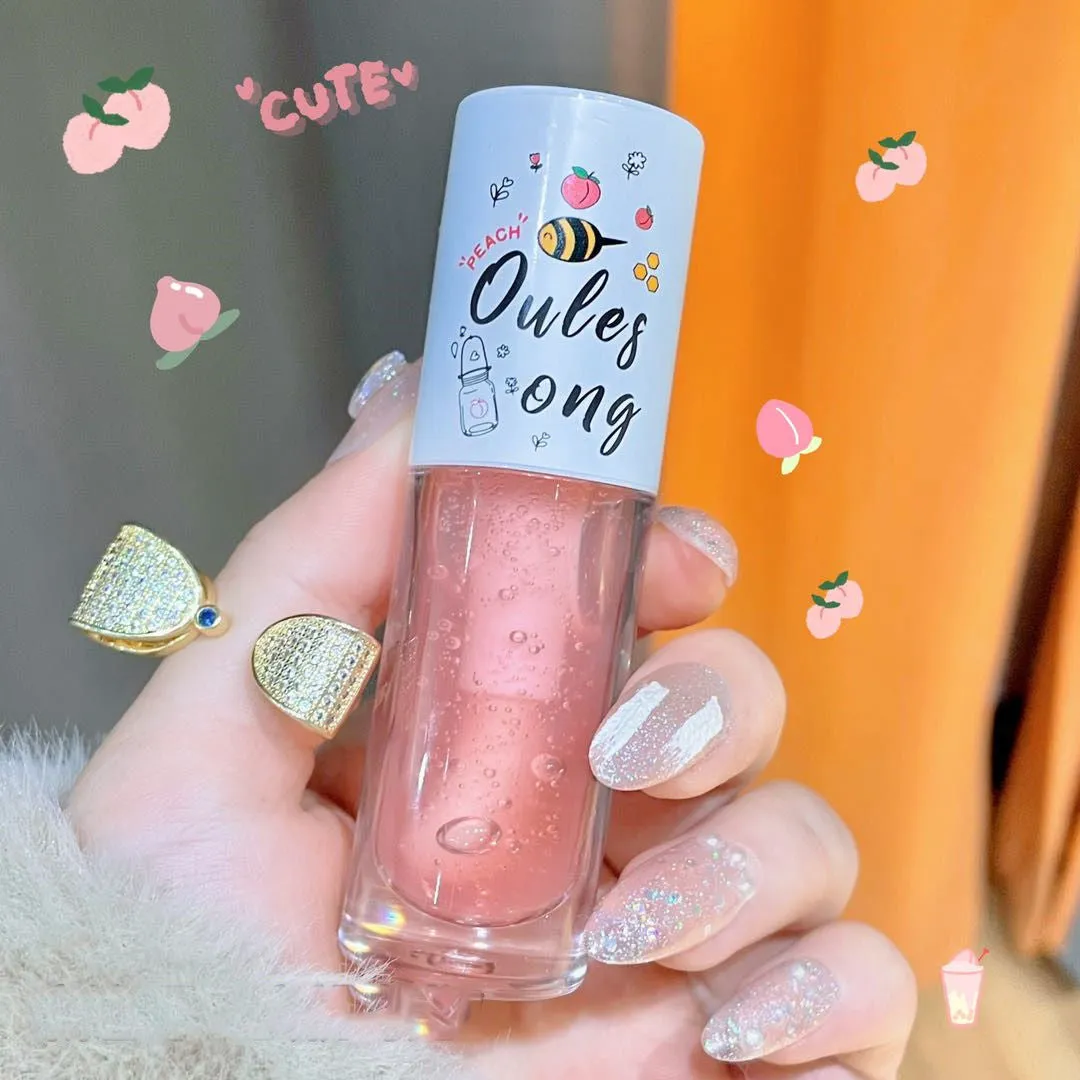 Honey lip gloss tube 0.5g/ml moisturising nourishing lip glaze fades lip lines