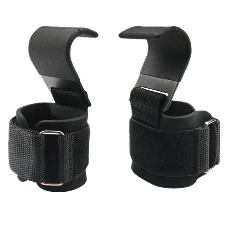 EVA power hook horizontal bar for weightlifting deadlift squat in black 37x8 cm free size pair