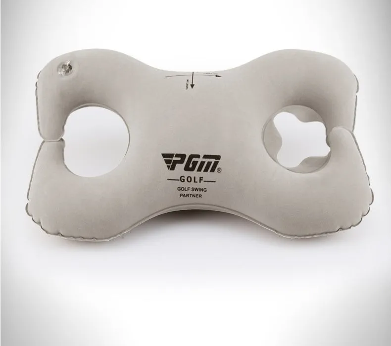 Golf swing corrector with PVC fluff material and retractable air nozzle for posture training