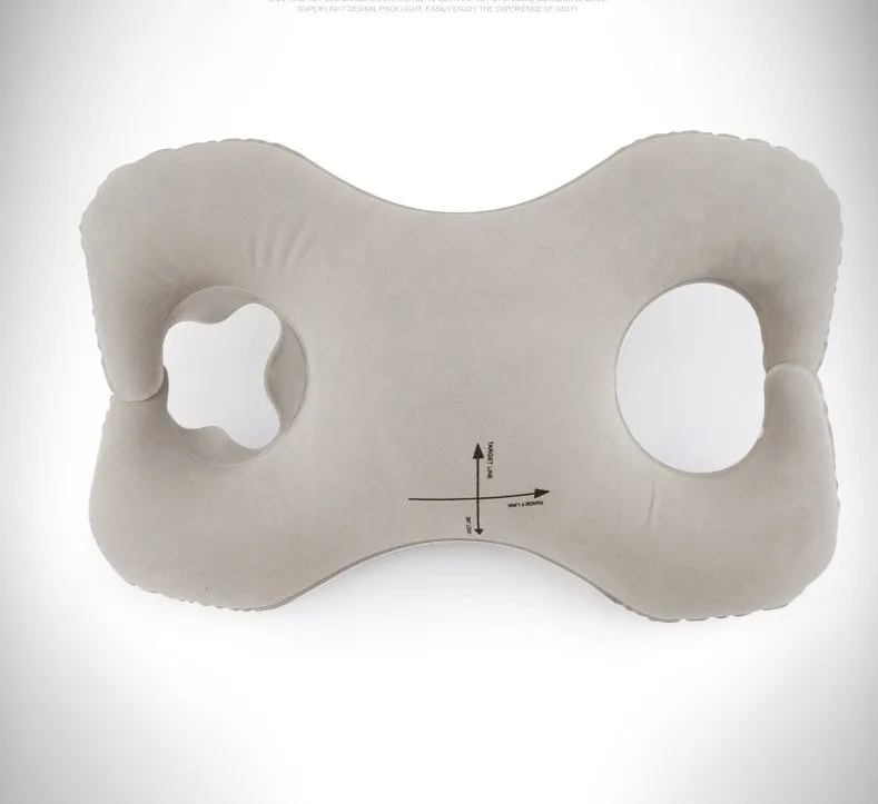 Golf swing corrector with PVC fluff material and retractable air nozzle for posture training