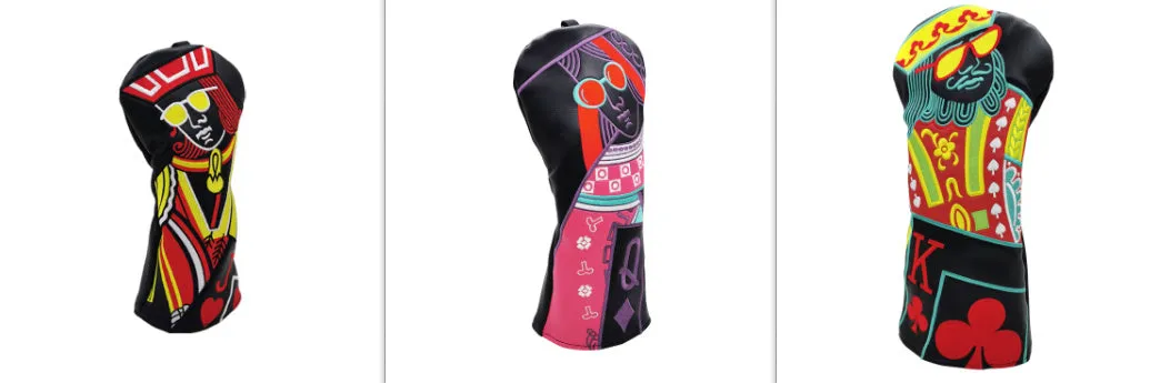 Golf club cover wooden pole sleeve for driver fairway wood head protector in multiple colour options.