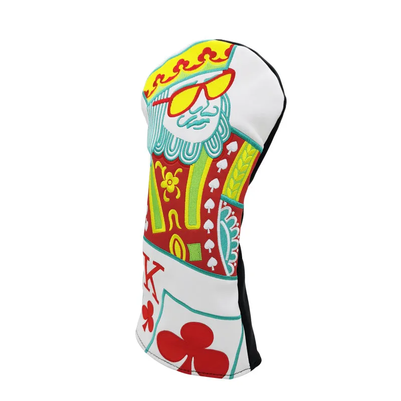 Golf club cover wooden pole sleeve for driver fairway wood head protector in multiple colour options.