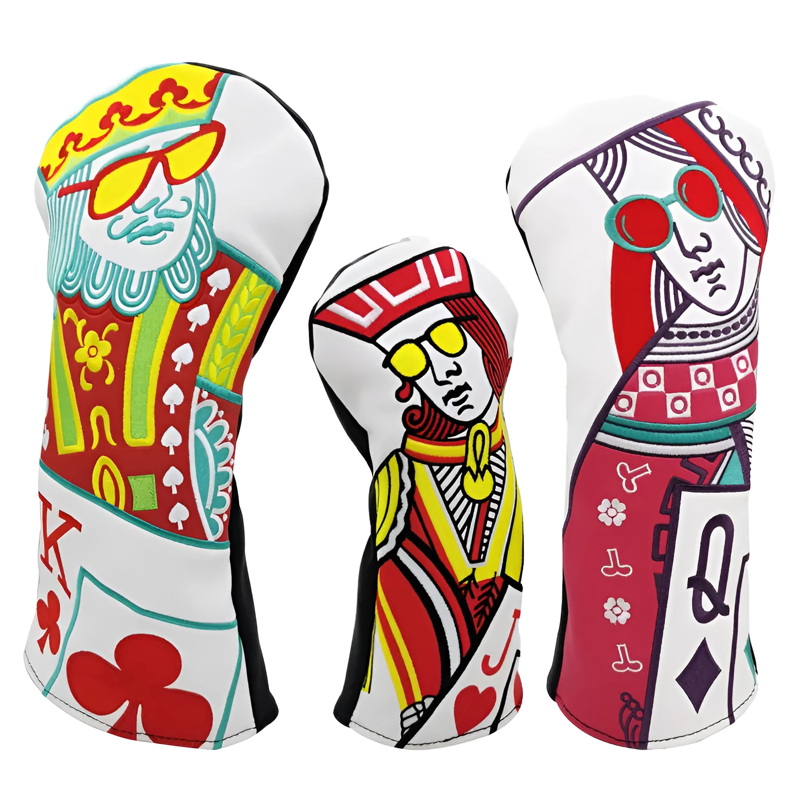 Golf club cover wooden pole sleeve for driver fairway wood head protector in multiple colour options.