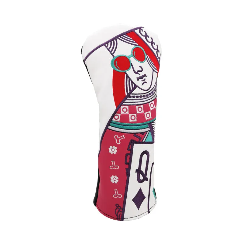 Golf club cover wooden pole sleeve for driver fairway wood head protector in multiple colour options.