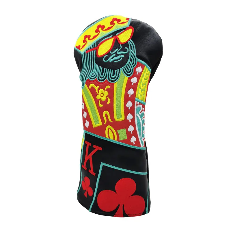 Golf club cover wooden pole sleeve for driver fairway wood head protector in multiple colour options.