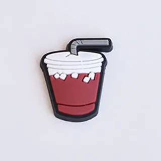 Removable PVC shoe ornament buckle for hole shoes, 2.5-3cm size