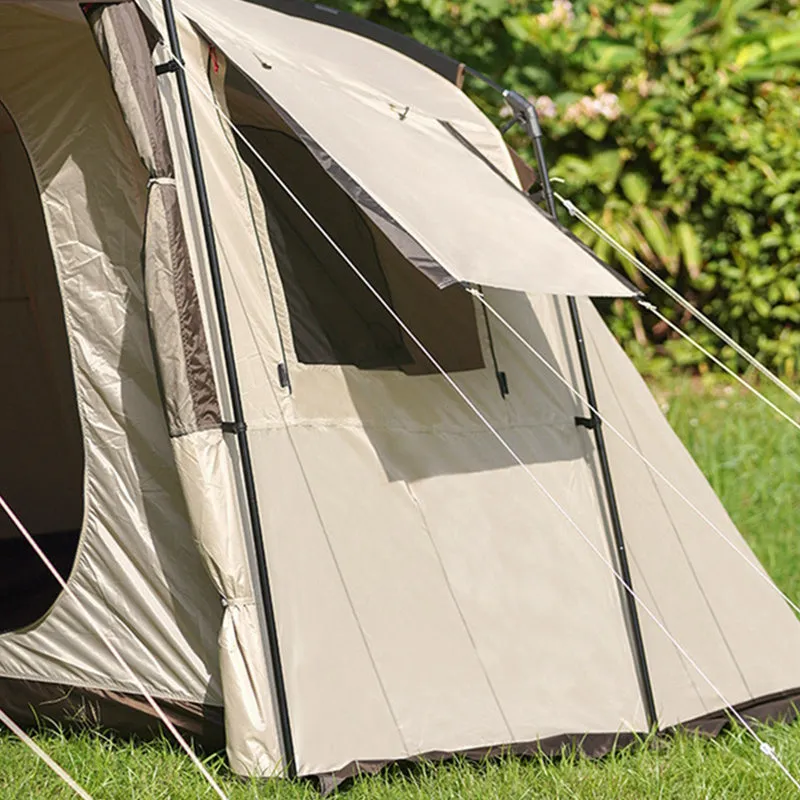 Landwolf large space tunnel tent outdoor camping tourist blue jade with awning and poles