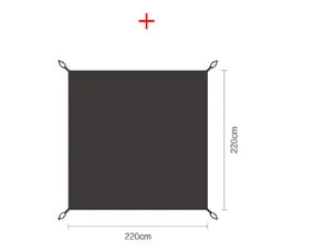 Landwolf large space tunnel tent outdoor camping tourist blue jade with awning and poles