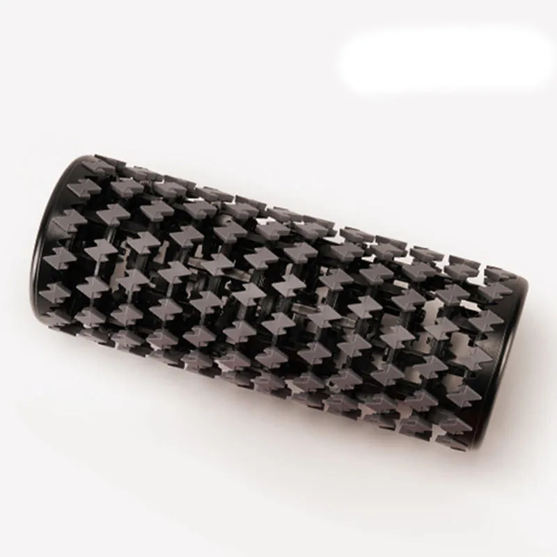 Foam stovepipe roller telescopic yoga column in black for fitness muscle relaxation