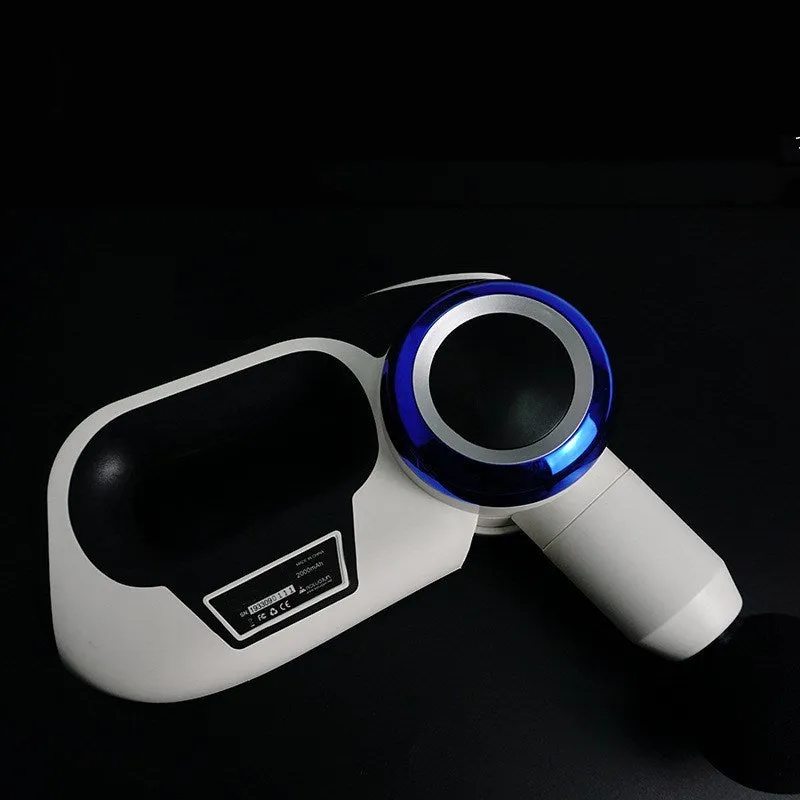 White full body vibration massager with 6 massage heads and touch screen control