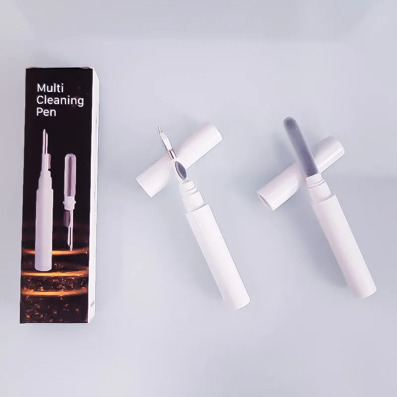 Earphone cleaning pen with ABS plastic body in black colour for dust removal
