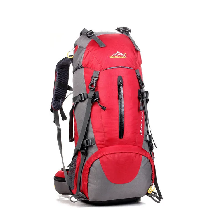 Nylon mountaineering backpack in six colours for hiking camping and cycling travel