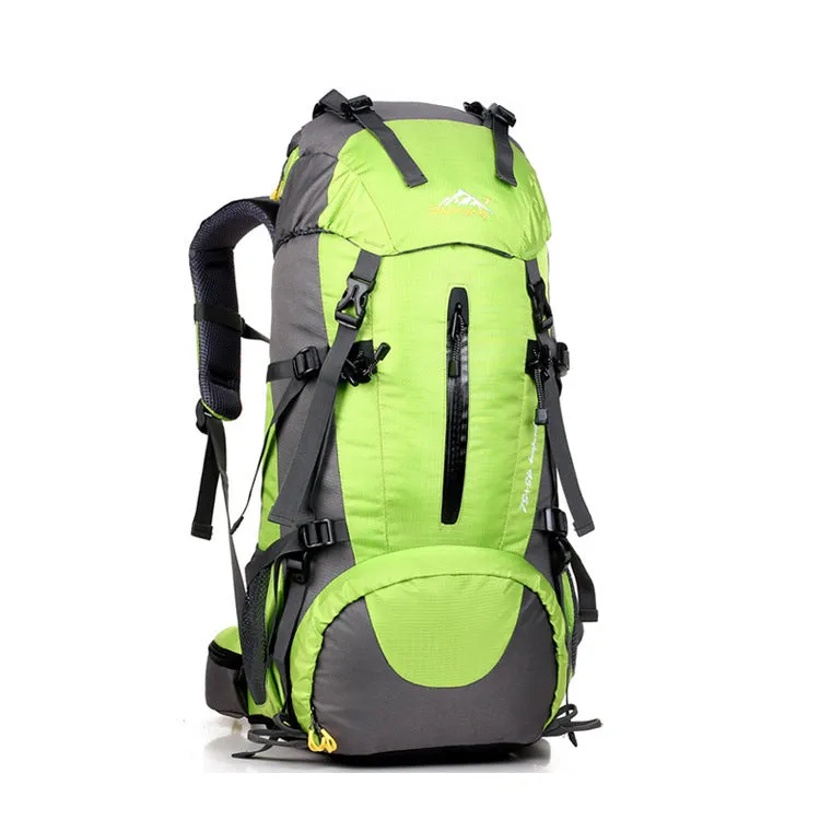 Nylon mountaineering backpack in six colours for hiking camping and cycling travel