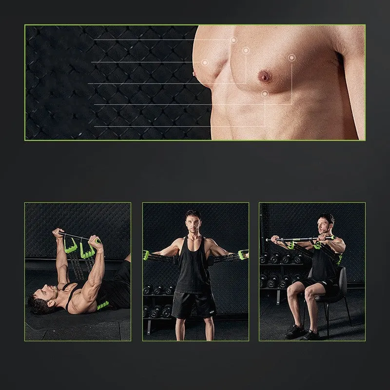 Nylon bench press chest muscle training equipment for home use, Versatile Suit Knight Edition model on a floor.