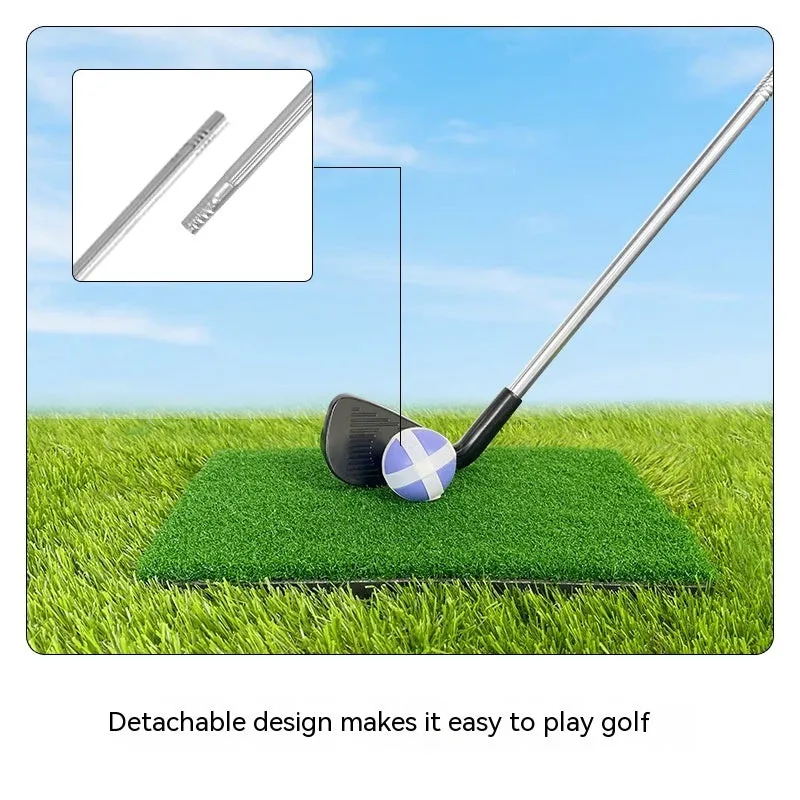 Golf metal club set with adult and children's club variants for parent-child outdoor practice