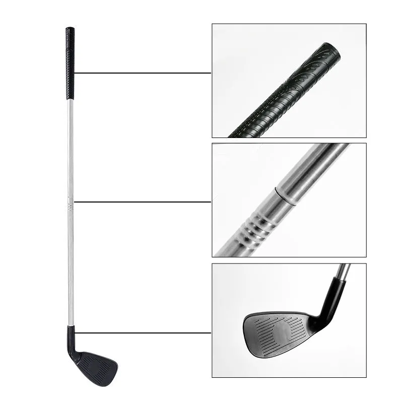 Golf metal club set with adult and children's club variants for parent-child outdoor practice