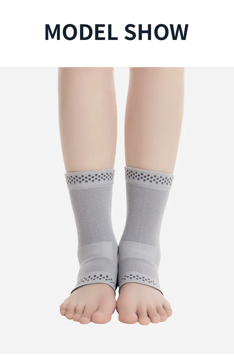 Graphene ankle brace compression sleeve for sprained ankle support breathable copper fabric
