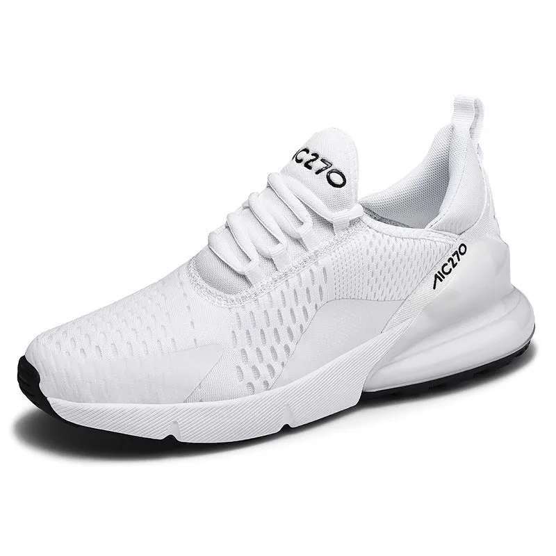 Korean-style colour-block casual sneakers with cloth upper and rubber sole in black and white