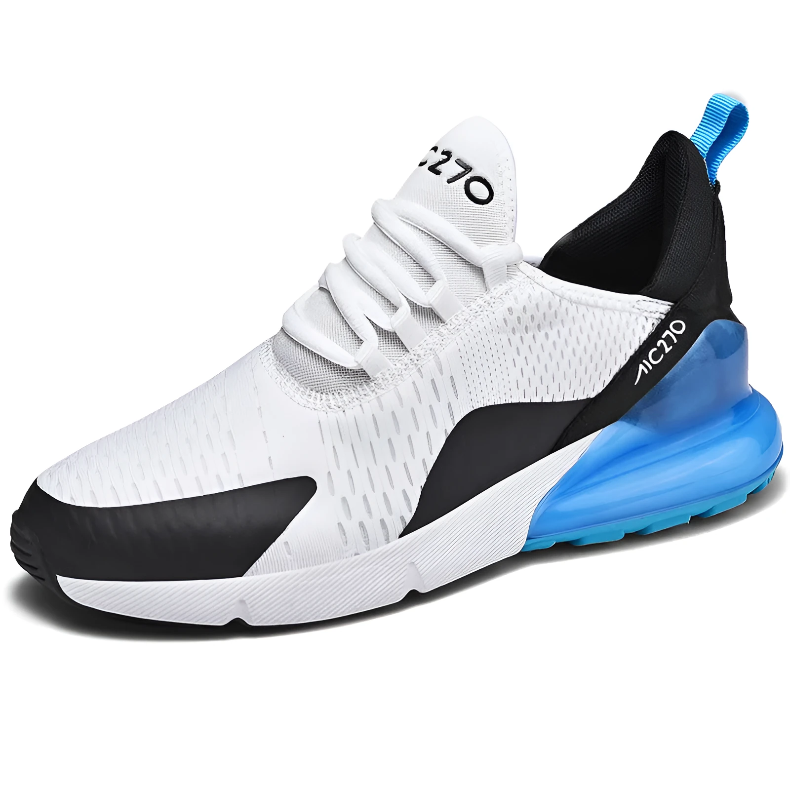 Korean-style colour-block casual sneakers with cloth upper and rubber sole in black and white