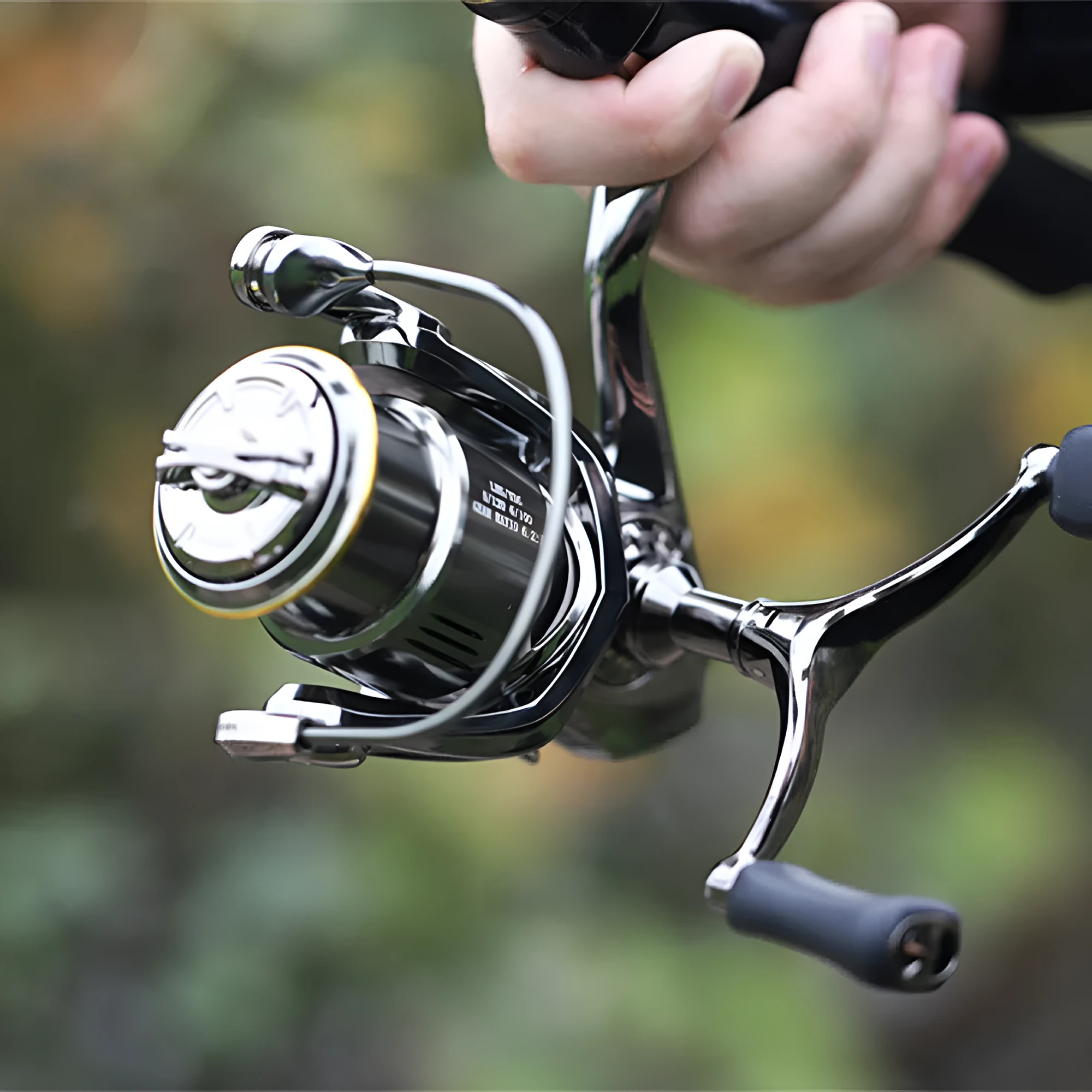 Subspinning wheel fishing reel with 13+1 bearings, all-metal build, 105x92mm size, HES light line cup styles