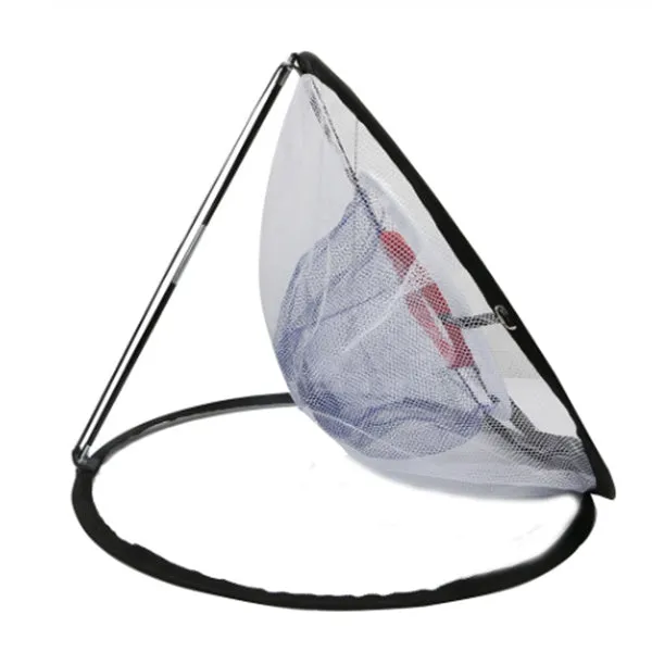 Square cutting rod net practice hitting net with metal frame pop-up design for beginners