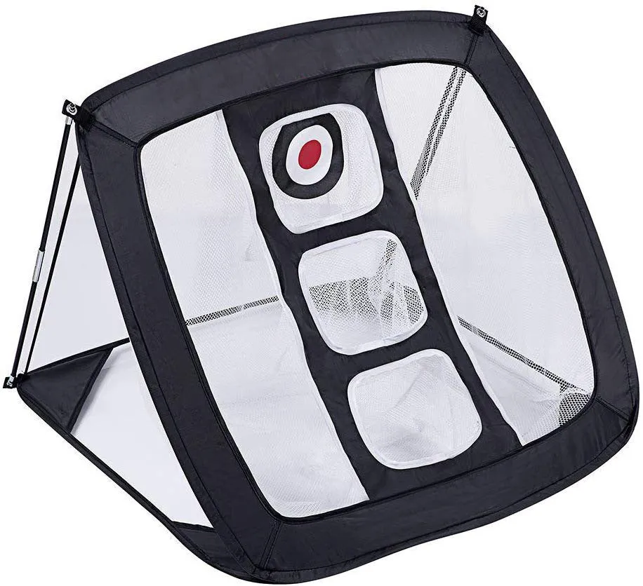 Square cutting rod net practice hitting net with metal frame pop-up design for beginners