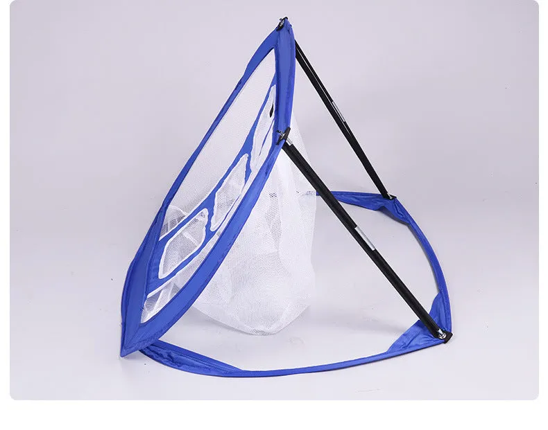 Square cutting rod net practice hitting net with metal frame pop-up design for beginners