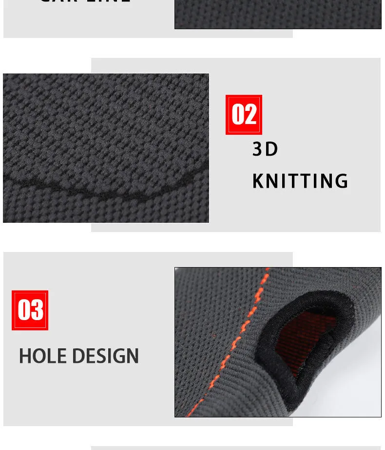 Nylon wrist support bandage with thumb loop and hook and loop strap in black