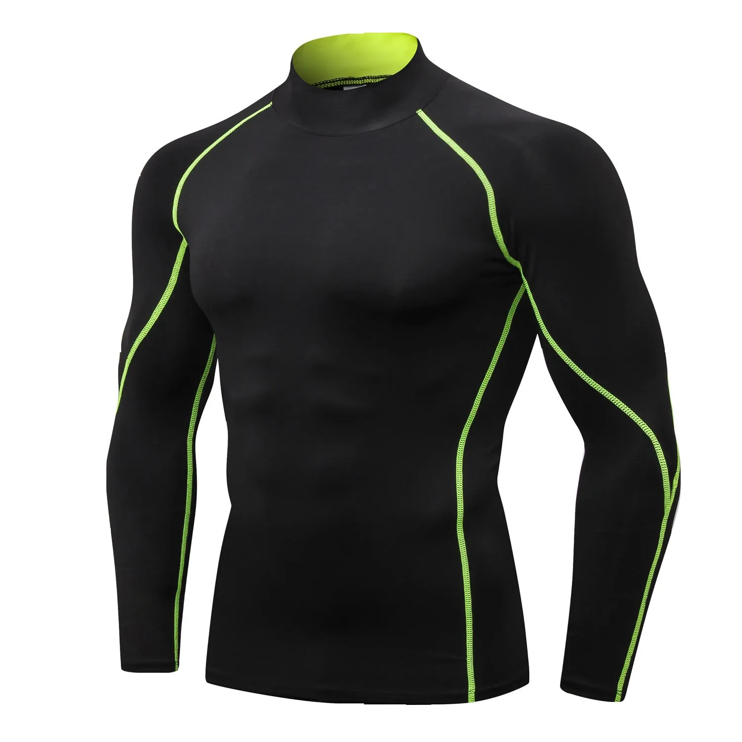 Quick-drying collar sweater in polyester with colour options including black and grey lines