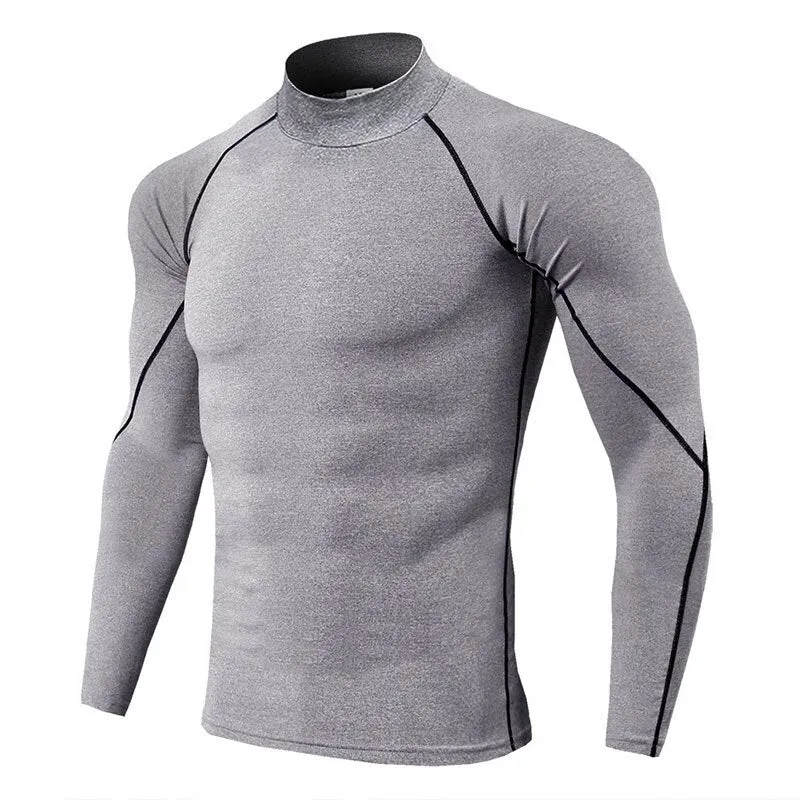 Quick-drying collar sweater in polyester with colour options including black and grey lines