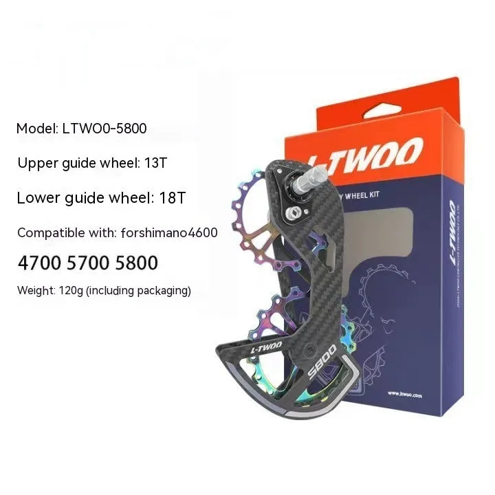 LTWOO rear derailleur pulley wheels with 13T and 18T jockey wheels for Shimano R7000 compatibility