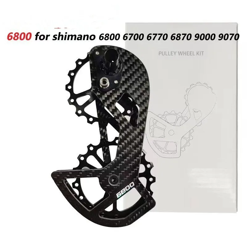 LTWOO rear derailleur pulley wheels with 13T and 18T jockey wheels for Shimano R7000 compatibility