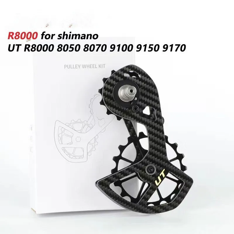 LTWOO rear derailleur pulley wheels with 13T and 18T jockey wheels for Shimano R7000 compatibility