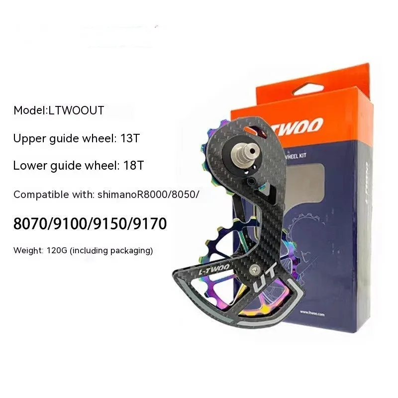 LTWOO rear derailleur pulley wheels with 13T and 18T jockey wheels for Shimano R7000 compatibility