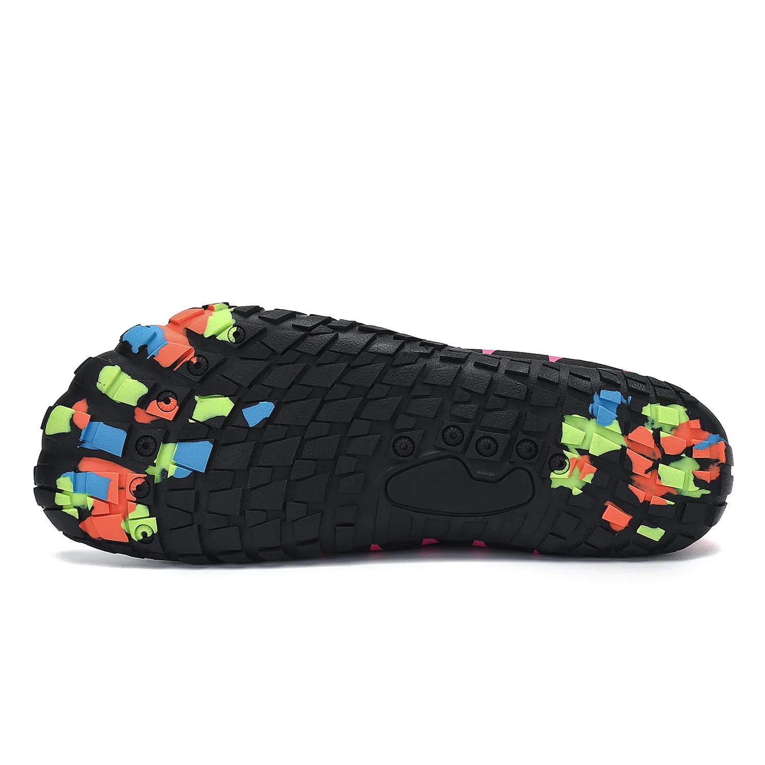 Cross-border large size outdoor hiking shoes with Lycra upper and non-slip rubber sole, black blue colour
