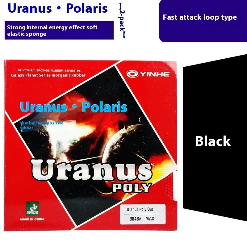 Table tennis rubber sheet offensive particle pips ferrule with sponge in red and black