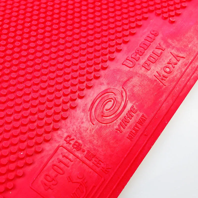 Table tennis rubber sheet offensive particle pips ferrule with sponge in red and black