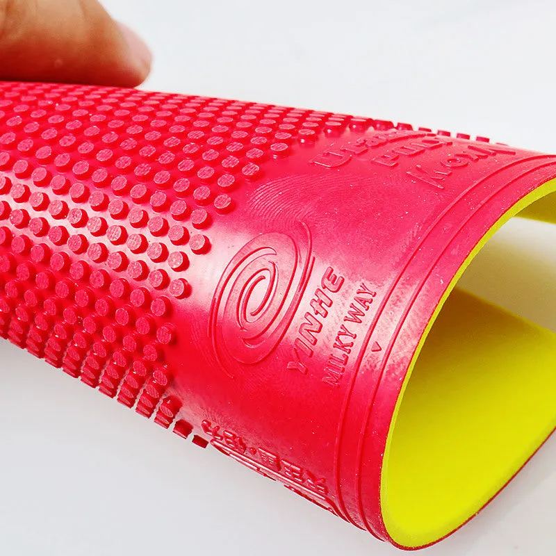 Table tennis rubber sheet offensive particle pips ferrule with sponge in red and black