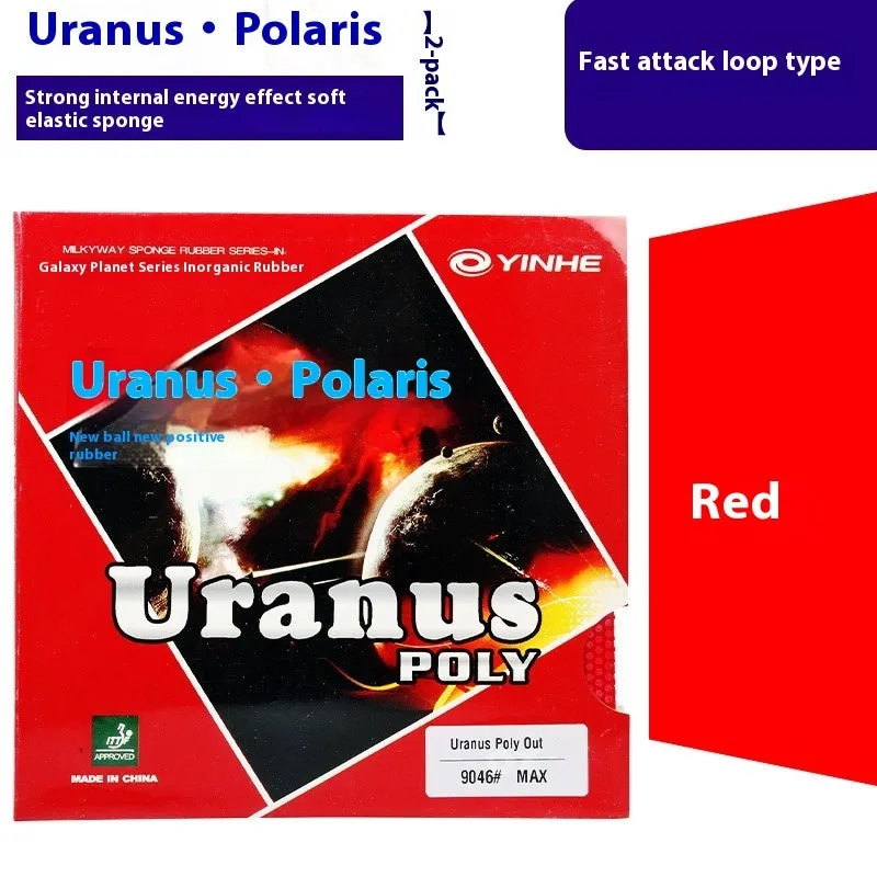 Table tennis rubber sheet offensive particle pips ferrule with sponge in red and black