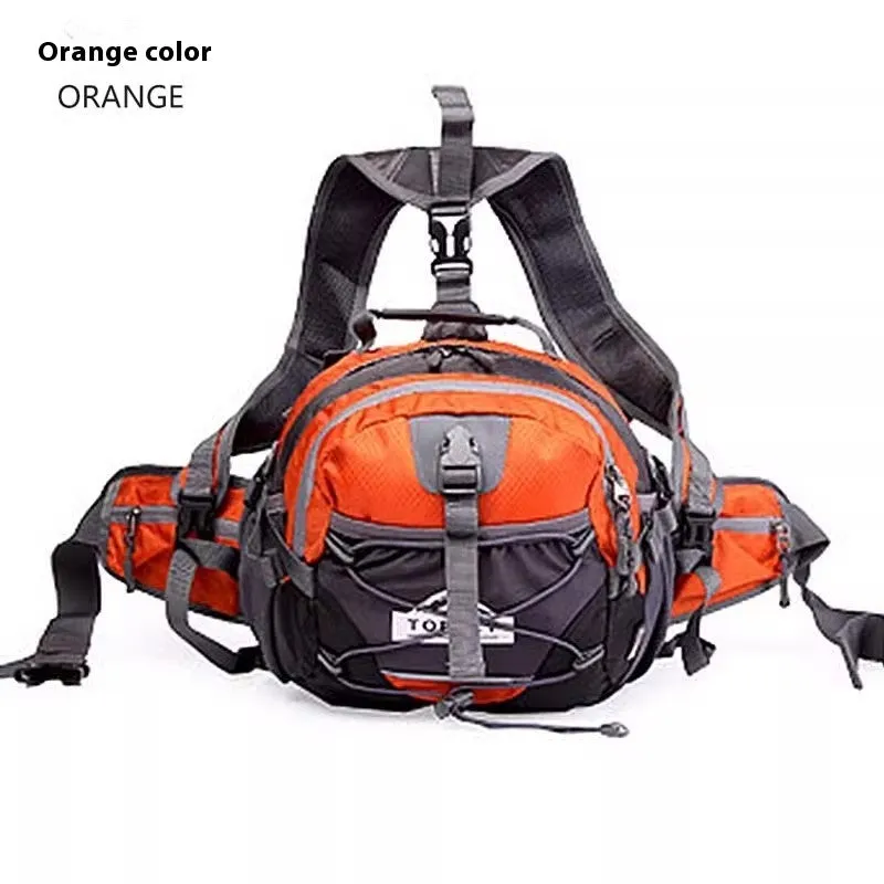Outdoor multi-functional sports waist bag 18L nylon unisex letter graphic in army green