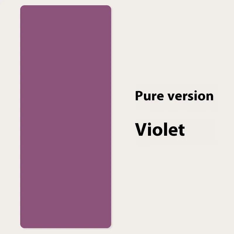 Pu natural rubber non-slip body line yoga mat 185x68cm in bean paste purple