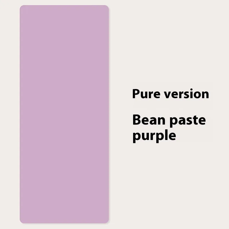 Pu natural rubber non-slip body line yoga mat 185x68cm in bean paste purple