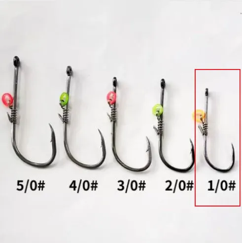 Spring rubber band sea fishing lure with barbed hook holding live shrimp for outdoor fishing