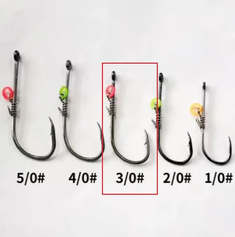Spring rubber band sea fishing lure with barbed hook holding live shrimp for outdoor fishing