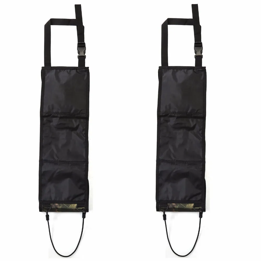 600D Oxford cloth black camouflage car holster 52x18cm front seat back pocket organiser 2-pack