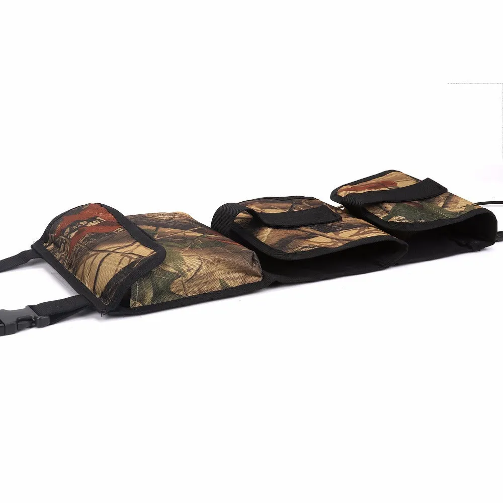 600D Oxford cloth black camouflage car holster 52x18cm front seat back pocket organiser 2-pack