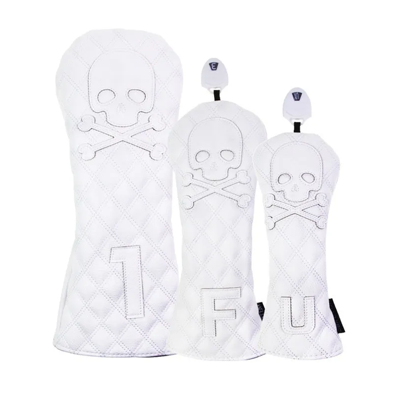 Black and white golf wooden pole waterproof protective cover made from PU material